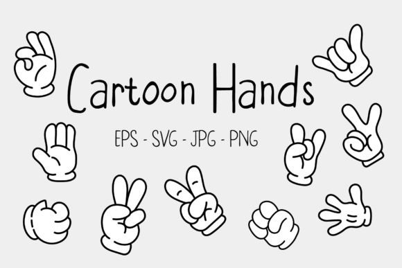 Cartoon Hand Set Illustrations: Your Go-To Resource for Playful Design