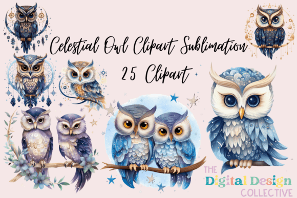Celestial Owl Watercolor Illustrations: A Creative Toolkit