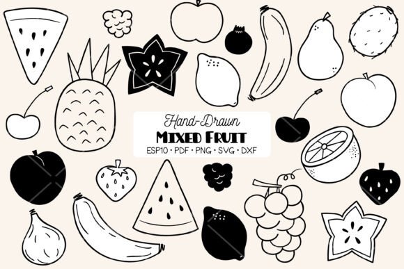 Freshen Up Your Projects with Fruit Doodles and Food Illustrations