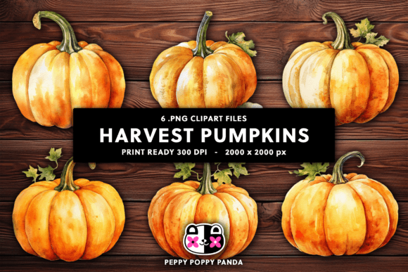 Harvest Pumpkins Clipart: Autumn Design Essentials