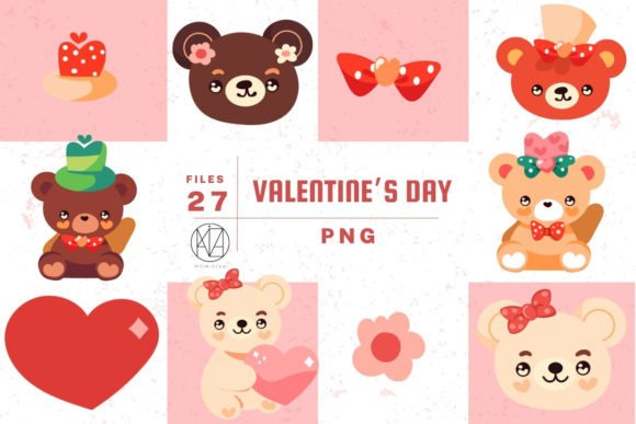 Love Bear Illustrations Pack: Adorable Vectors for Your Projects