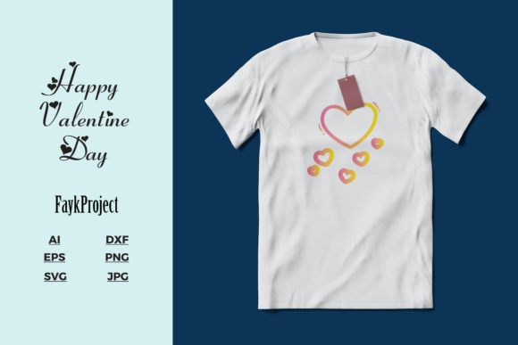 Valentine's Mockup T-shirt Illustrations: A Practical Asset for Creators